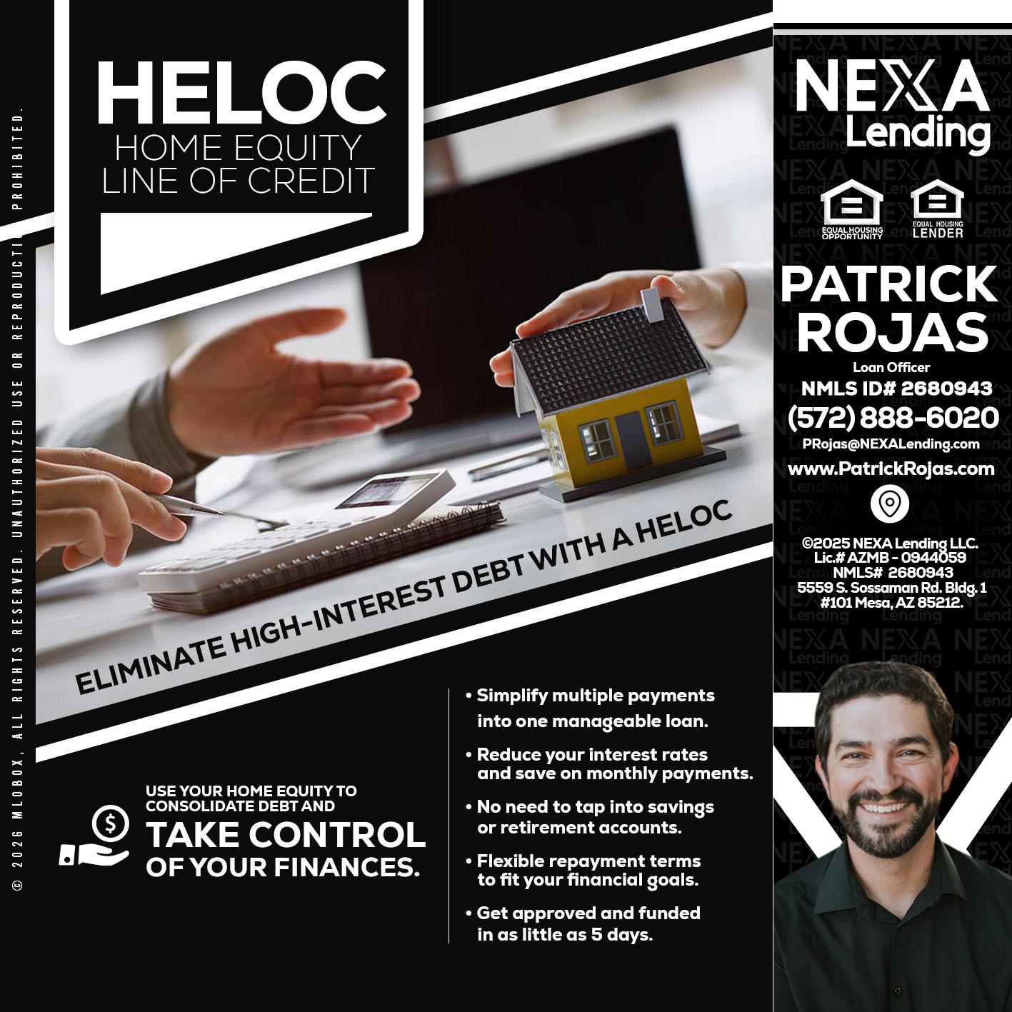HELOC - Patrick Rojas -Loan Officer