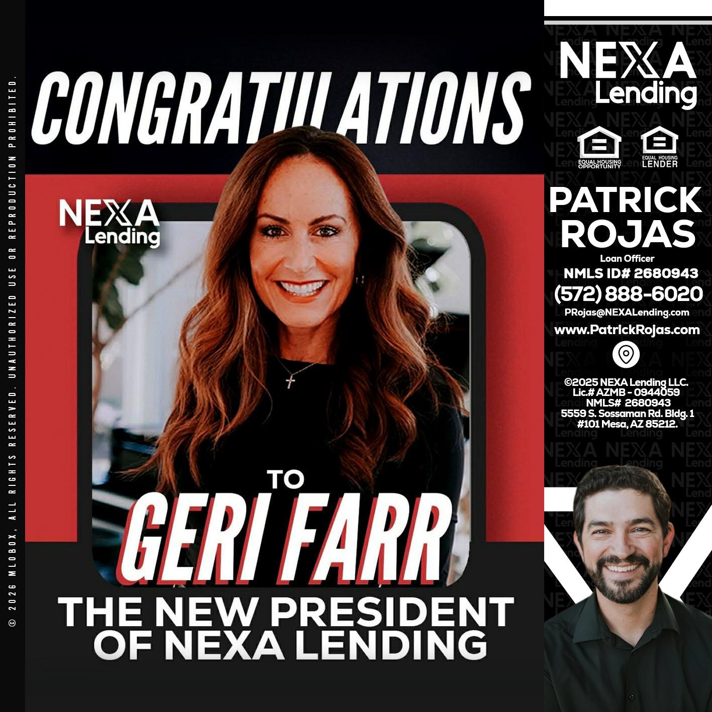 CONGRATULATIONS - Patrick Rojas -Loan Officer