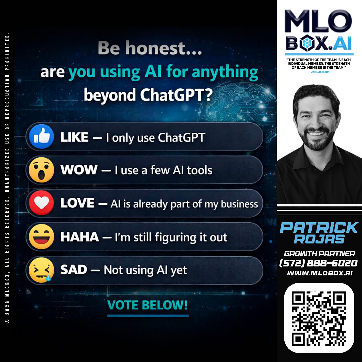 BE HONEST - Patrick Rojas -Loan Officer