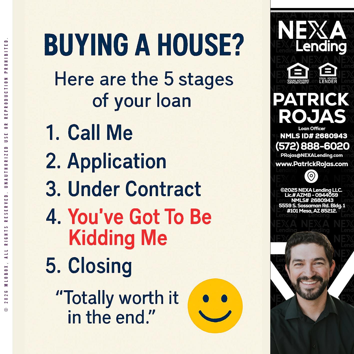 BUYING A HOUSE - Patrick Rojas -Loan Officer