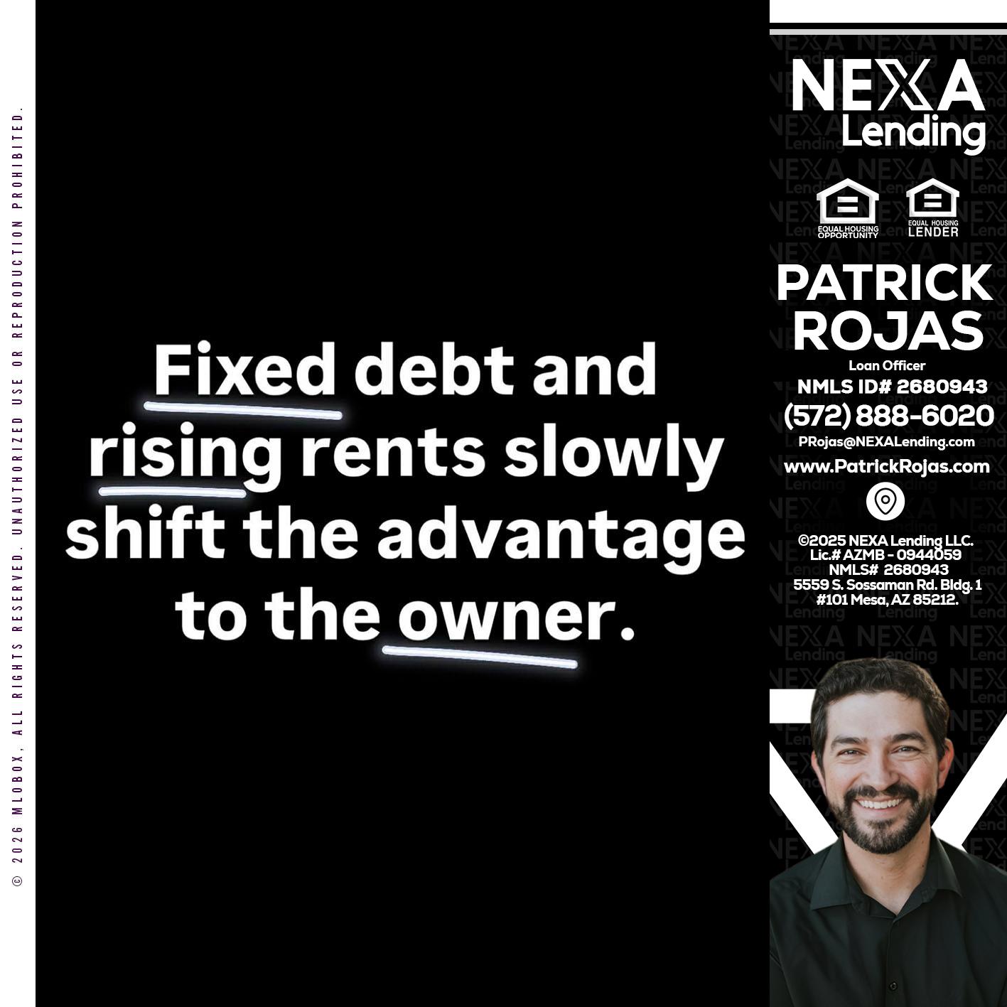 FIXED DEBT - Patrick Rojas -Loan Officer