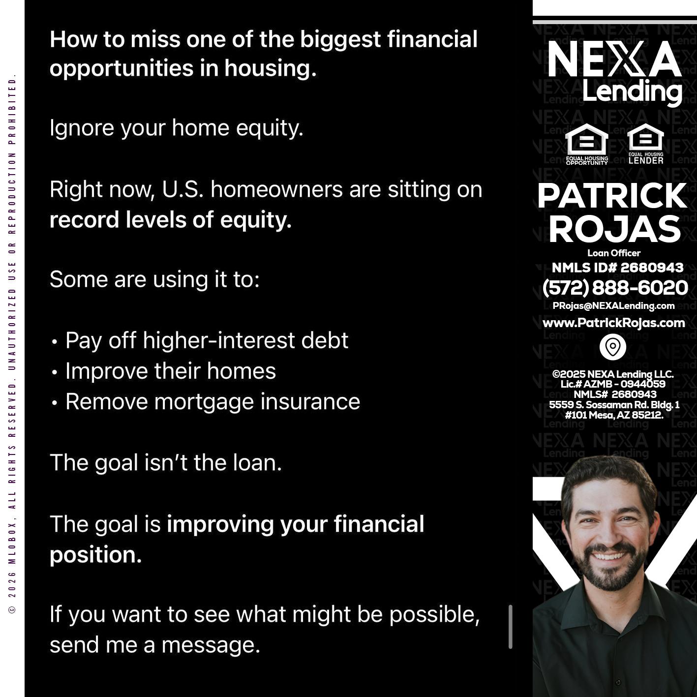 how to miss - Patrick Rojas -Loan Officer