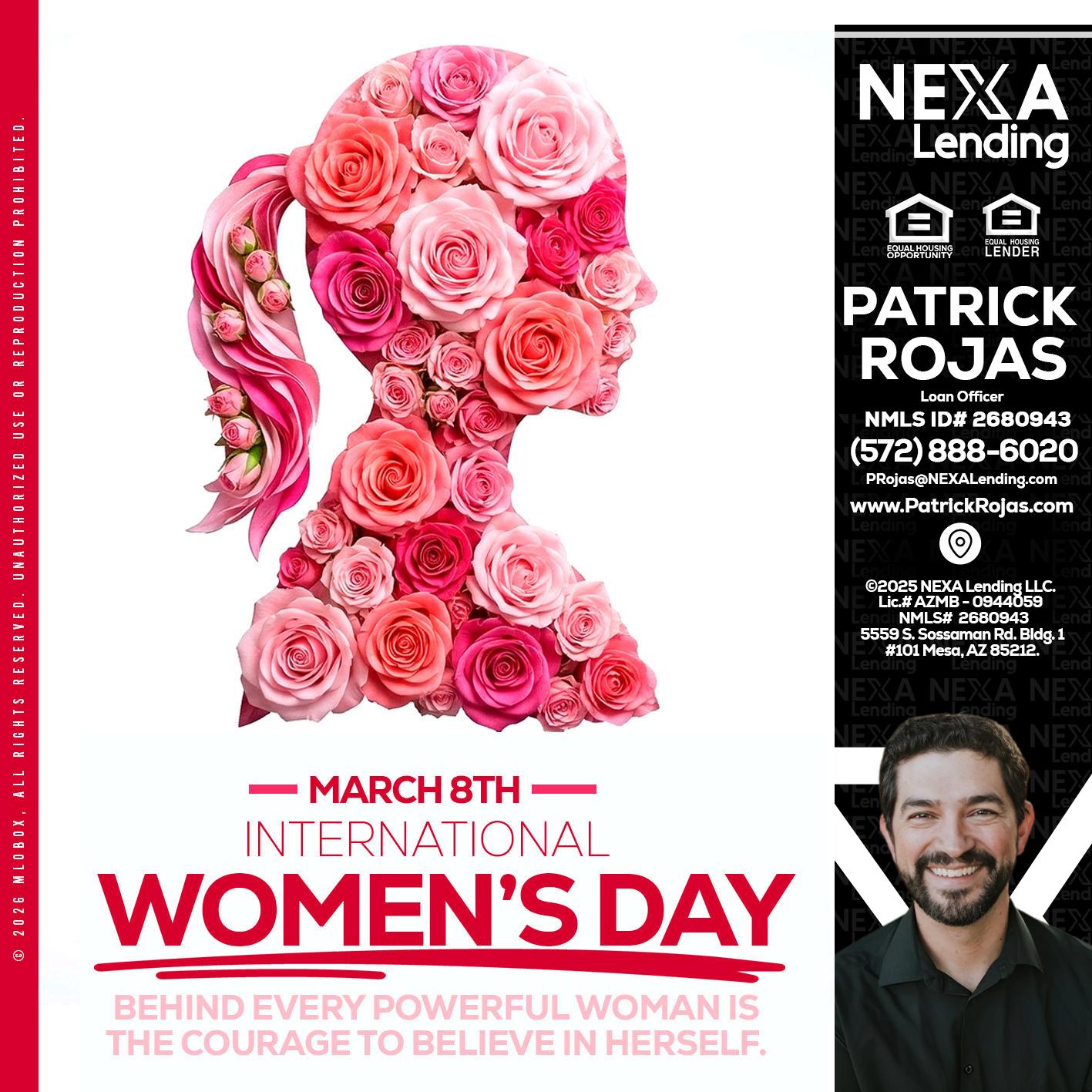 MARCH 8TH - Patrick Rojas -Loan Officer