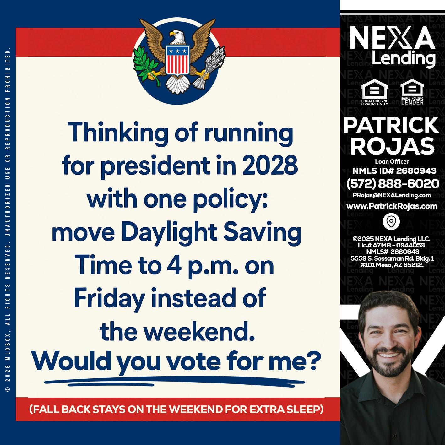 THINKING OF RUNING - Patrick Rojas -Loan Officer