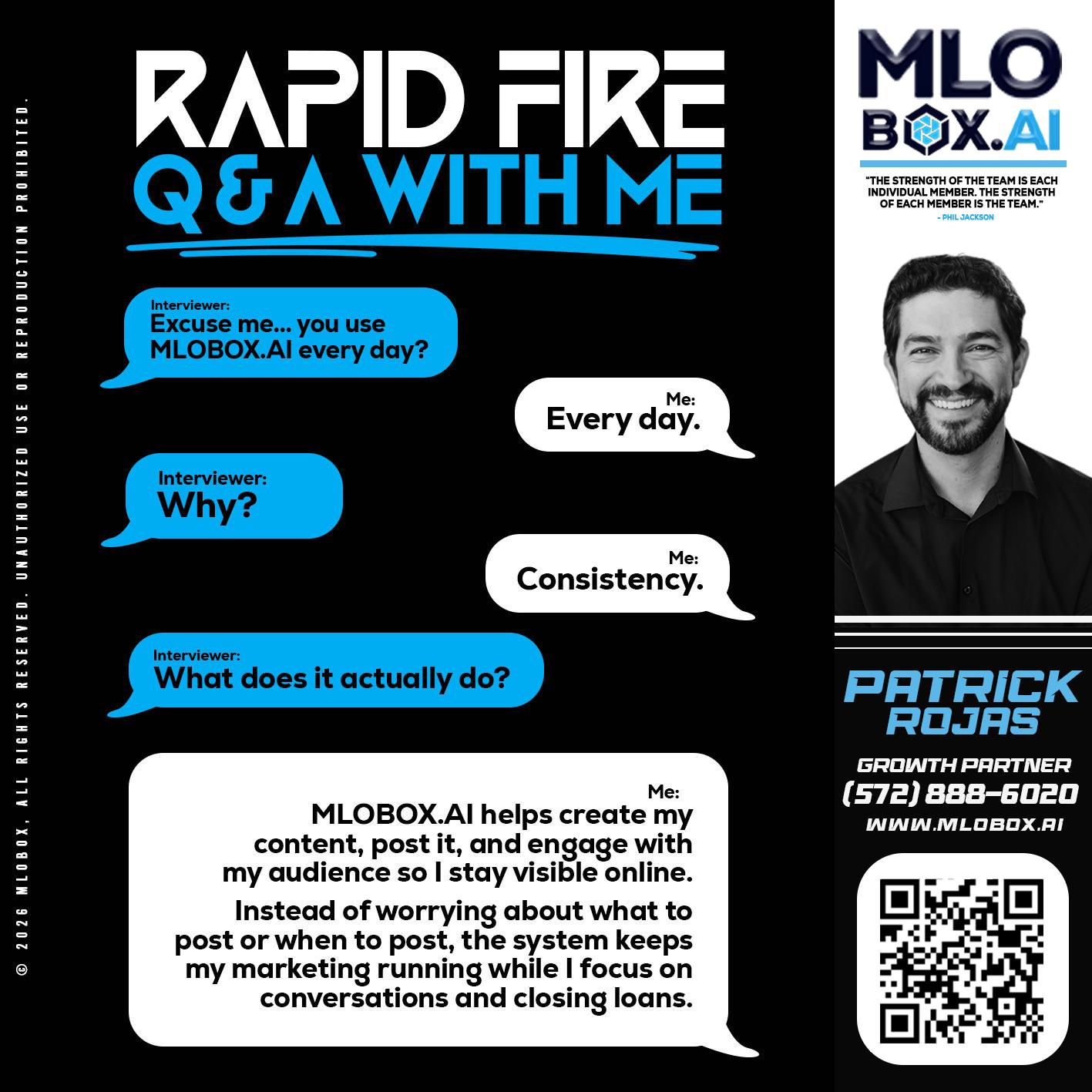 RAPID Q&A - Patrick Rojas -Loan Officer