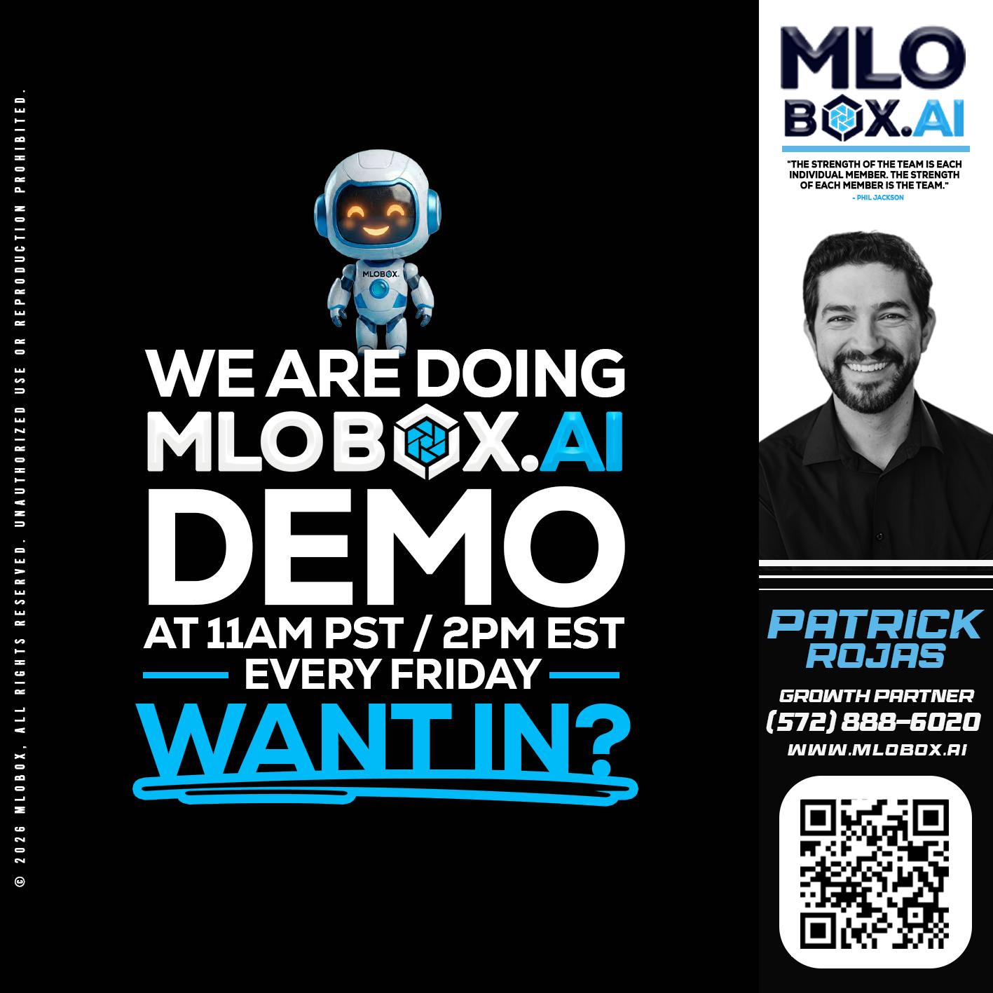 WE ARE DOING - Patrick Rojas -Loan Officer