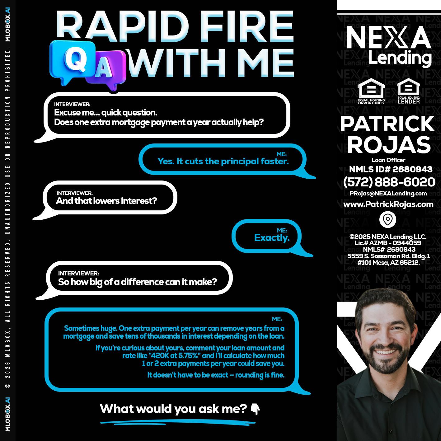 RAPID Q&A - Patrick Rojas -Loan Officer
