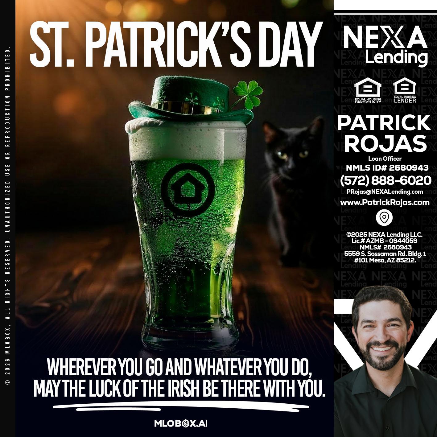 st. Patricks day - Patrick Rojas -Loan Officer