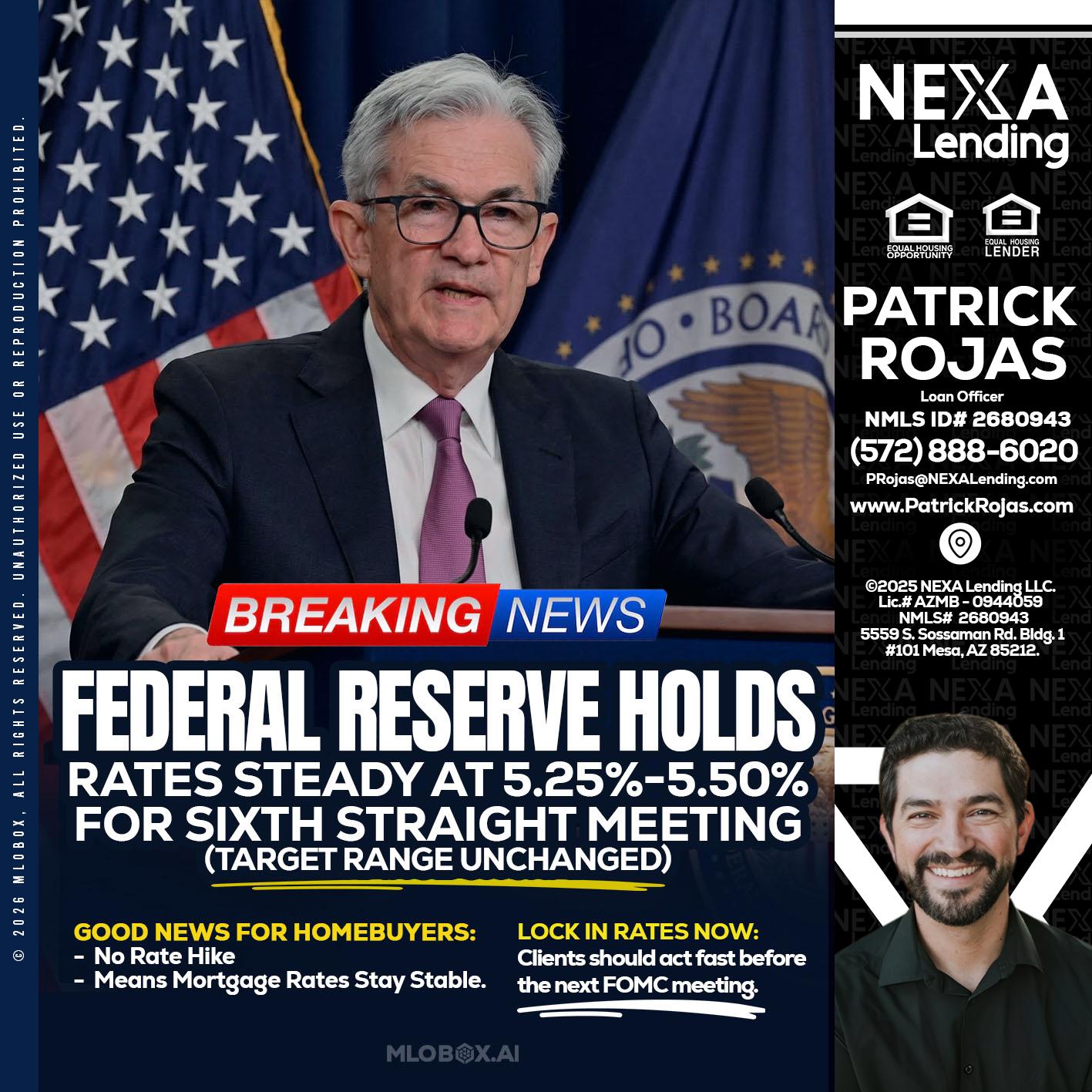 federal reserve - Patrick Rojas -Loan Officer