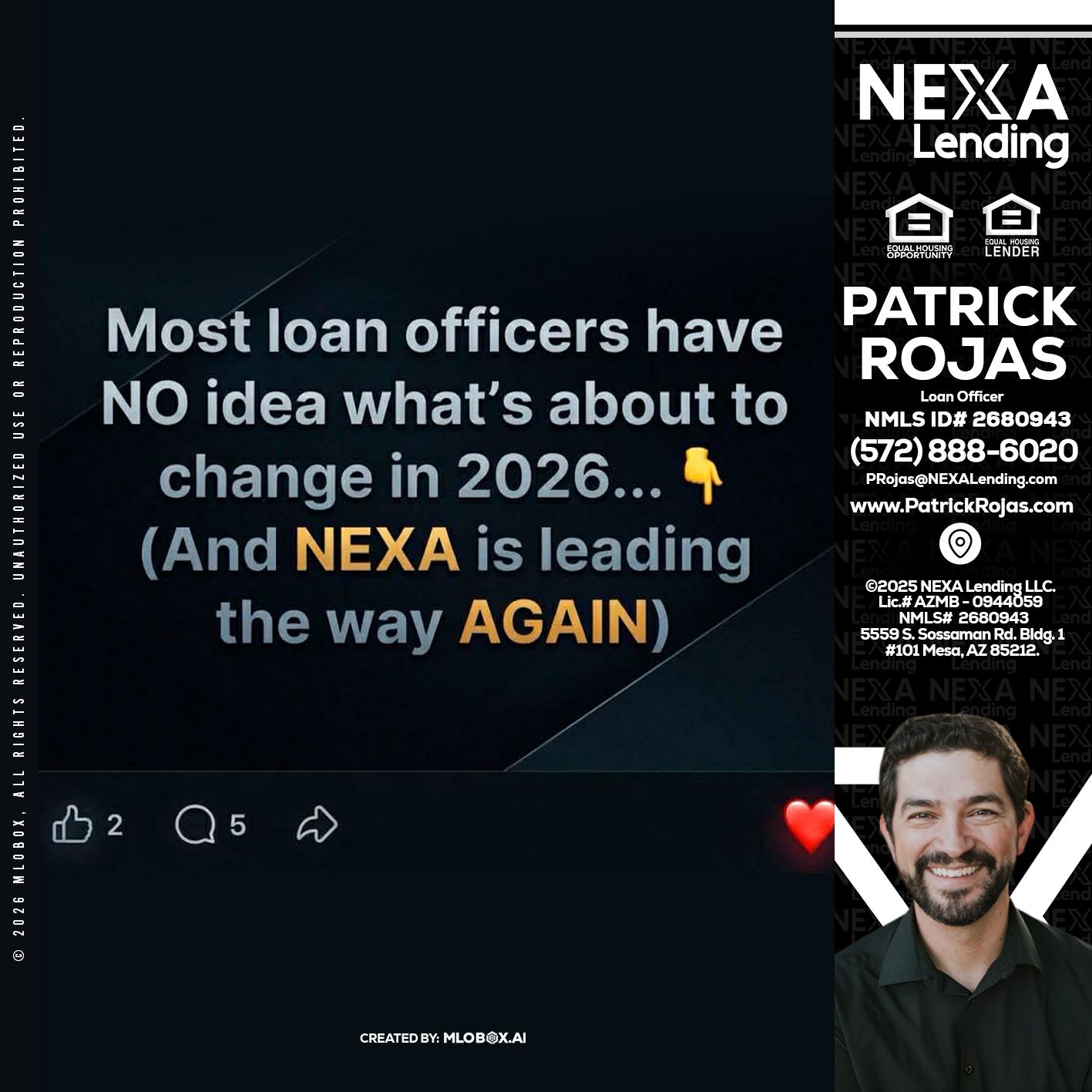 most loan officers - Patrick Rojas -Loan Officer