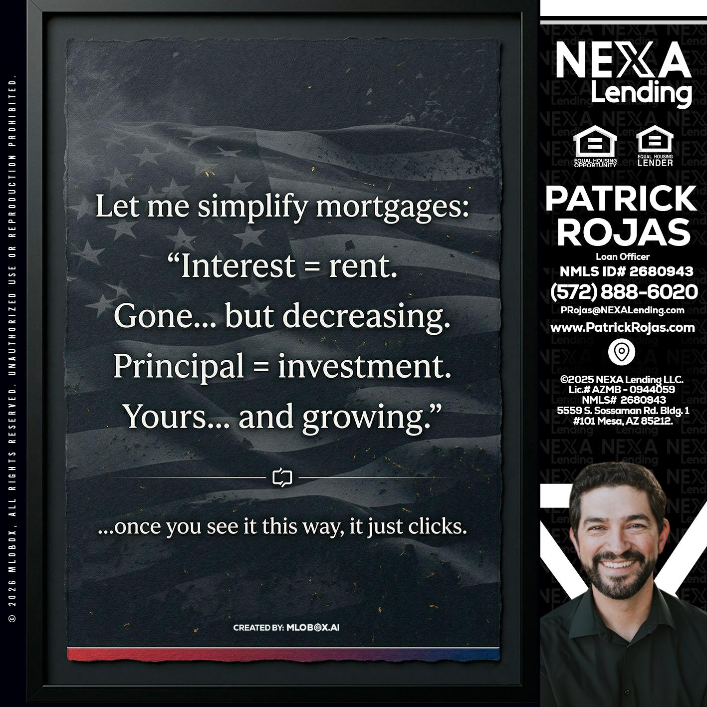 LET ME SIMPLIFY - Patrick Rojas -Loan Officer