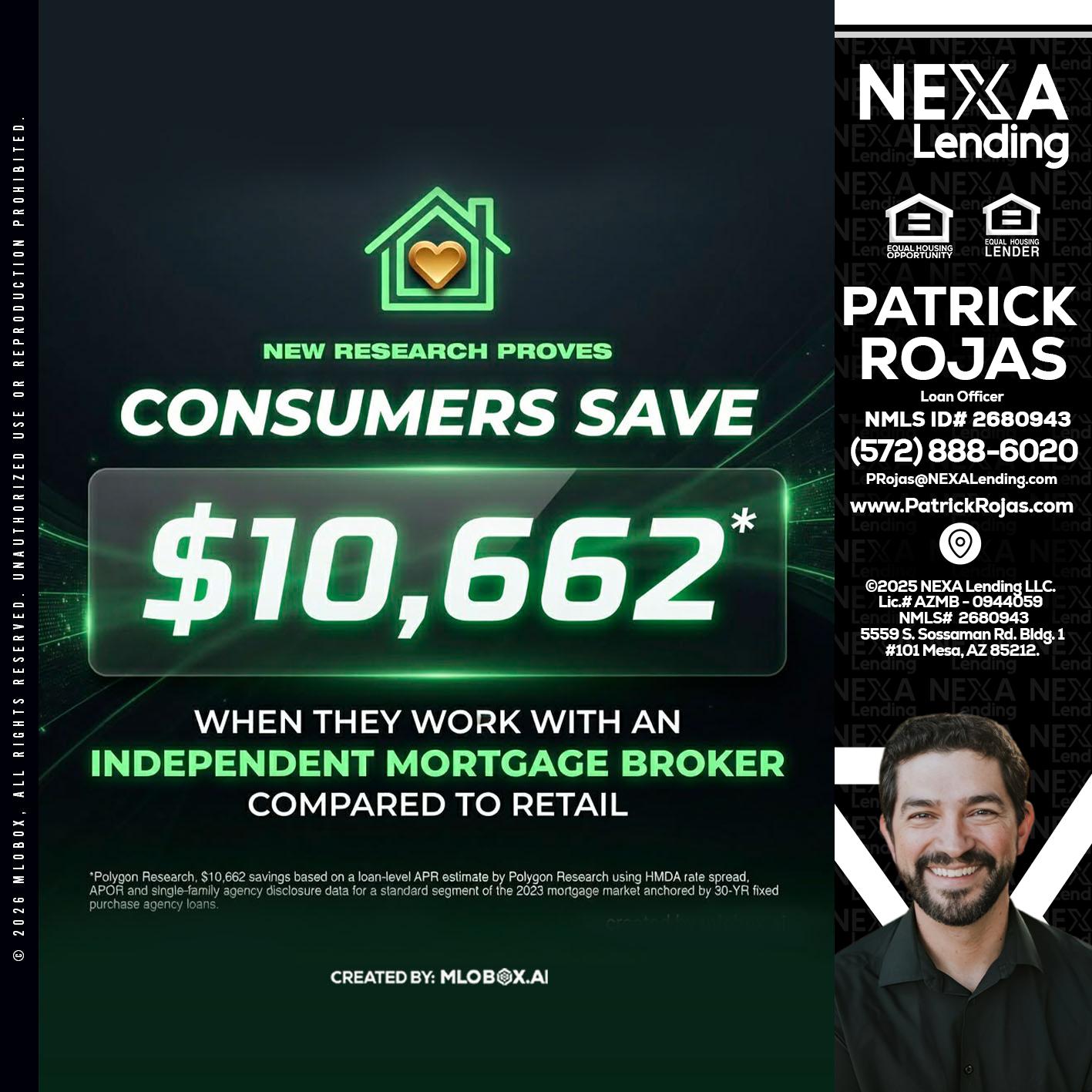 10,662 - Patrick Rojas -Loan Officer