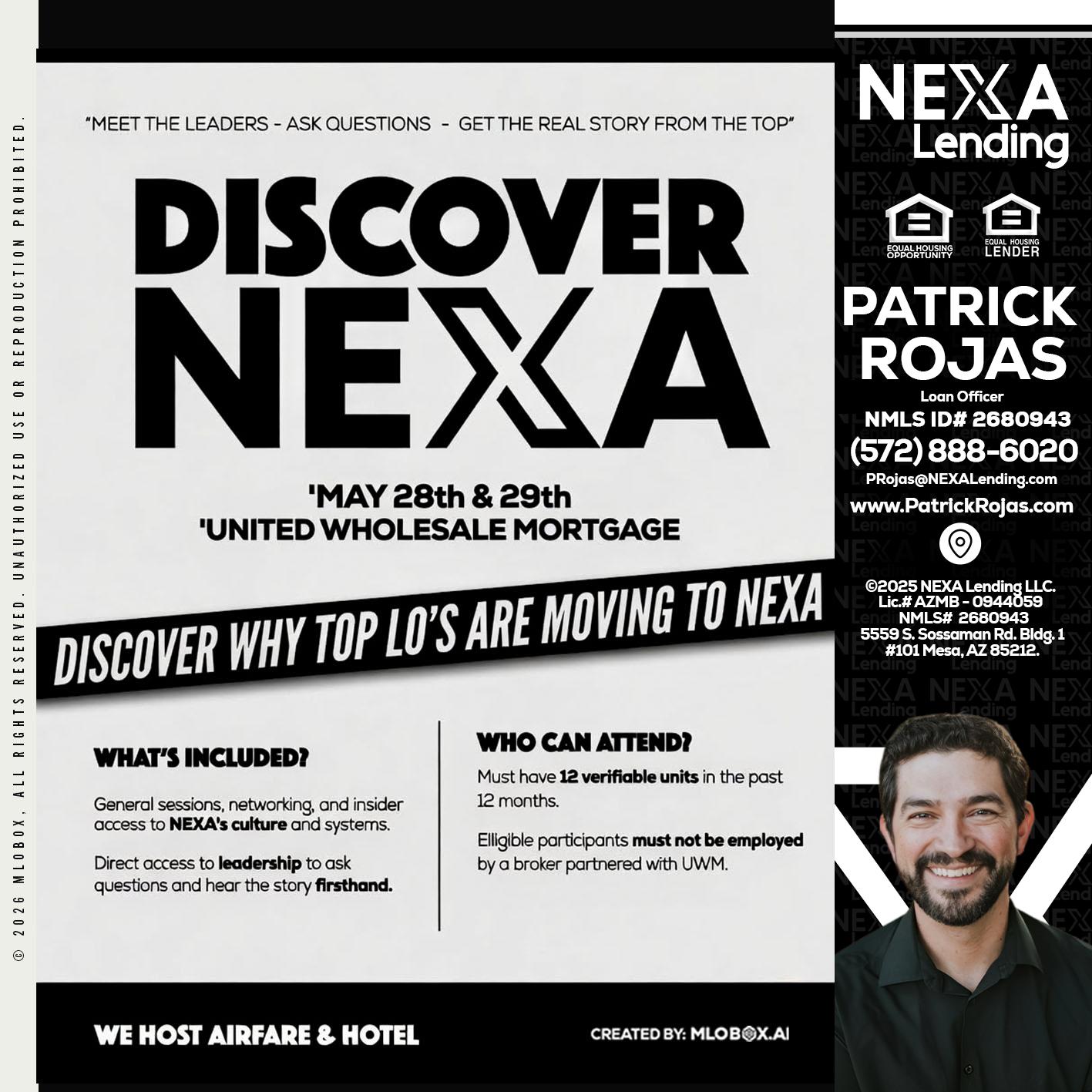 DISCOVER NEXA - Patrick Rojas -Loan Officer