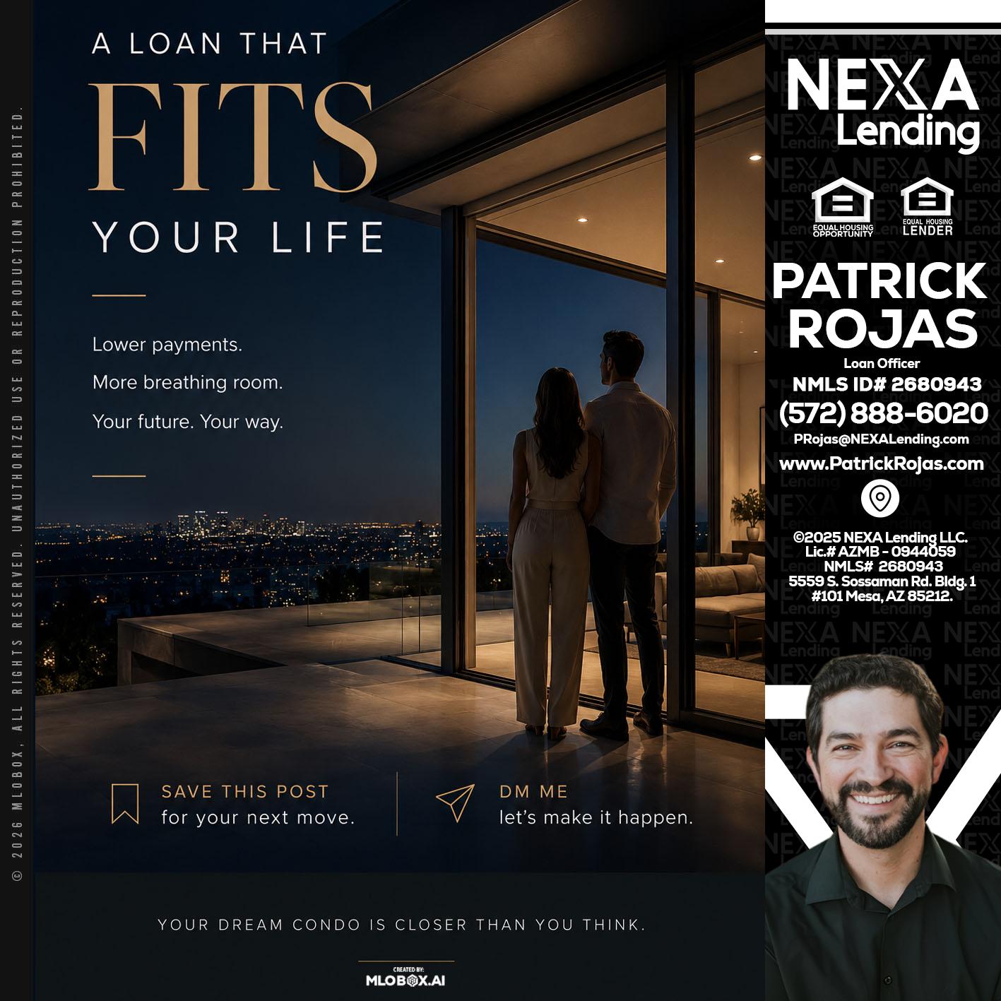 LOANS THAT FIT - Patrick Rojas -Loan Officer