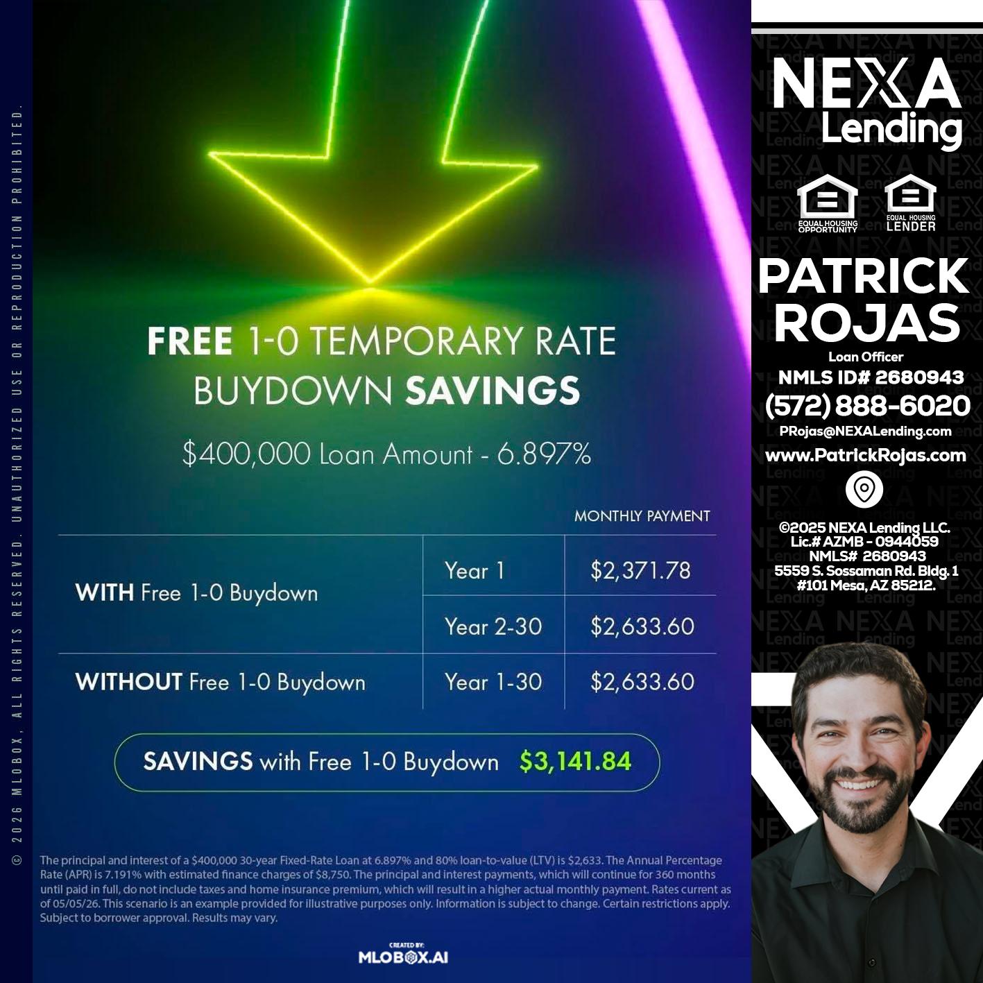 BUYDOWN - Patrick Rojas -Loan Officer