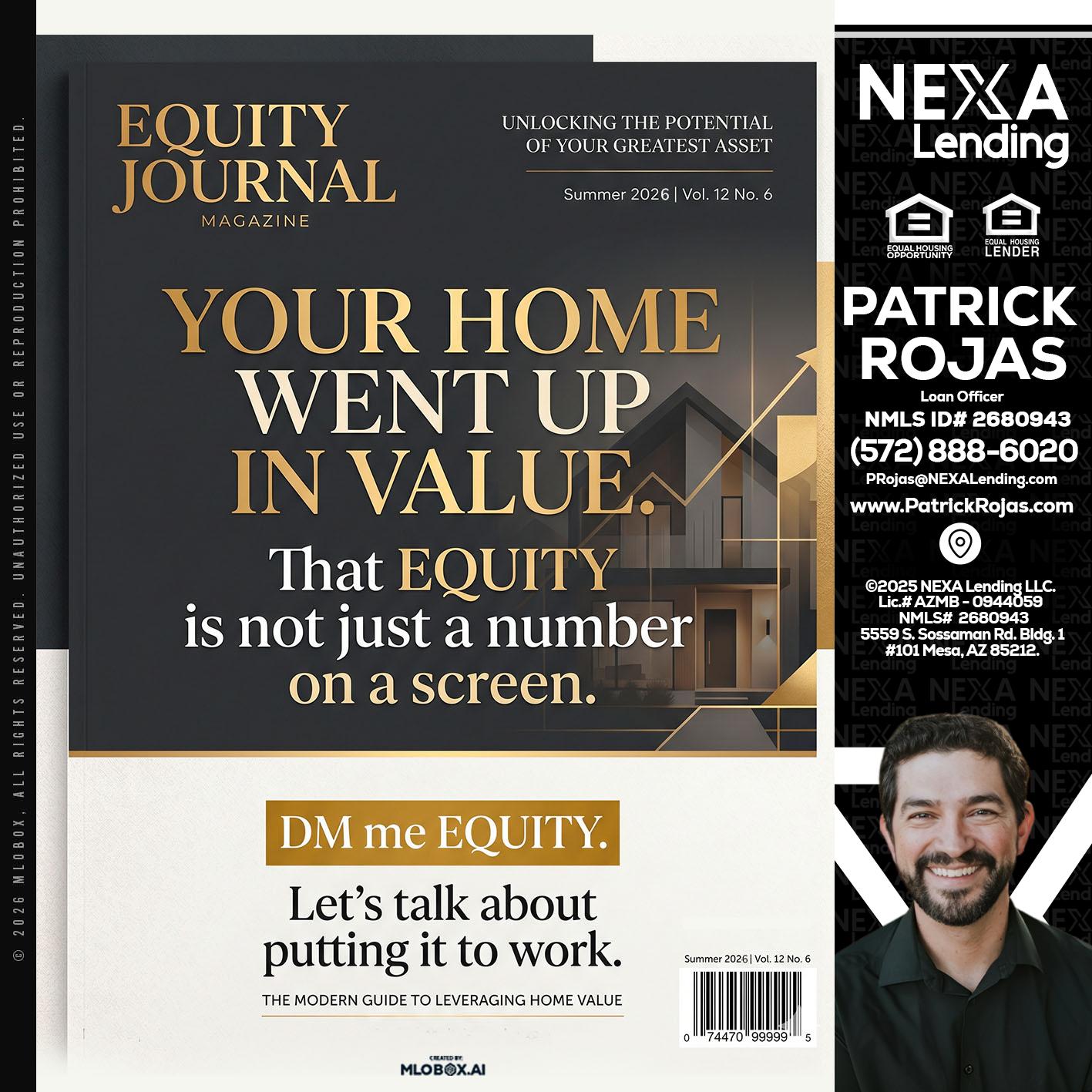 YOUR HOME - Patrick Rojas -Loan Officer