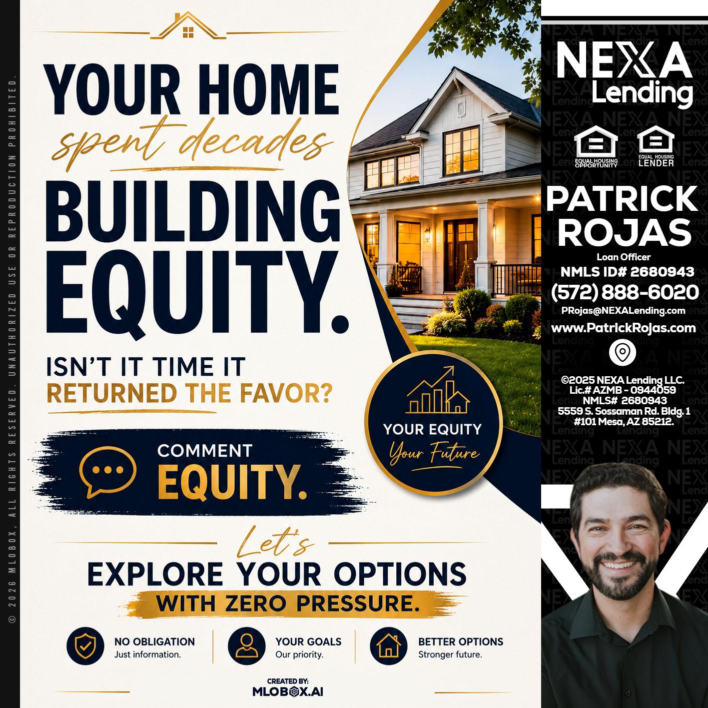 building equity - Patrick Rojas -Loan Officer