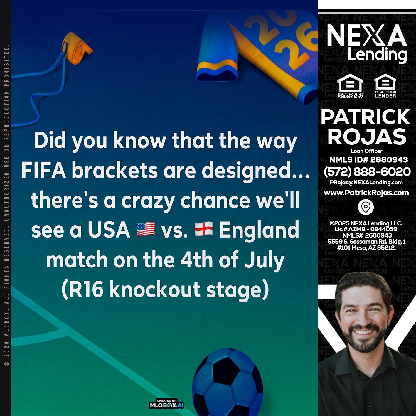 did you know? - Patrick Rojas -Loan Officer