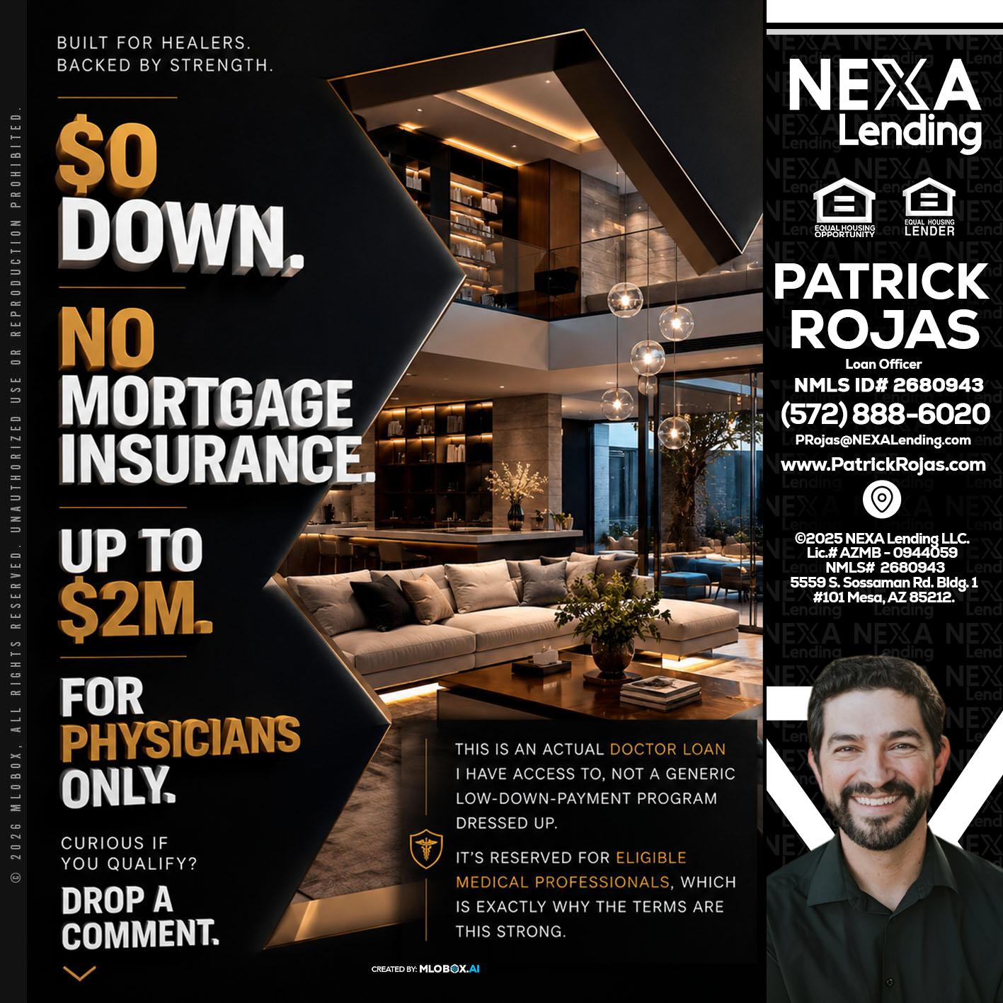 $0 DOWN - Patrick Rojas -Loan Officer