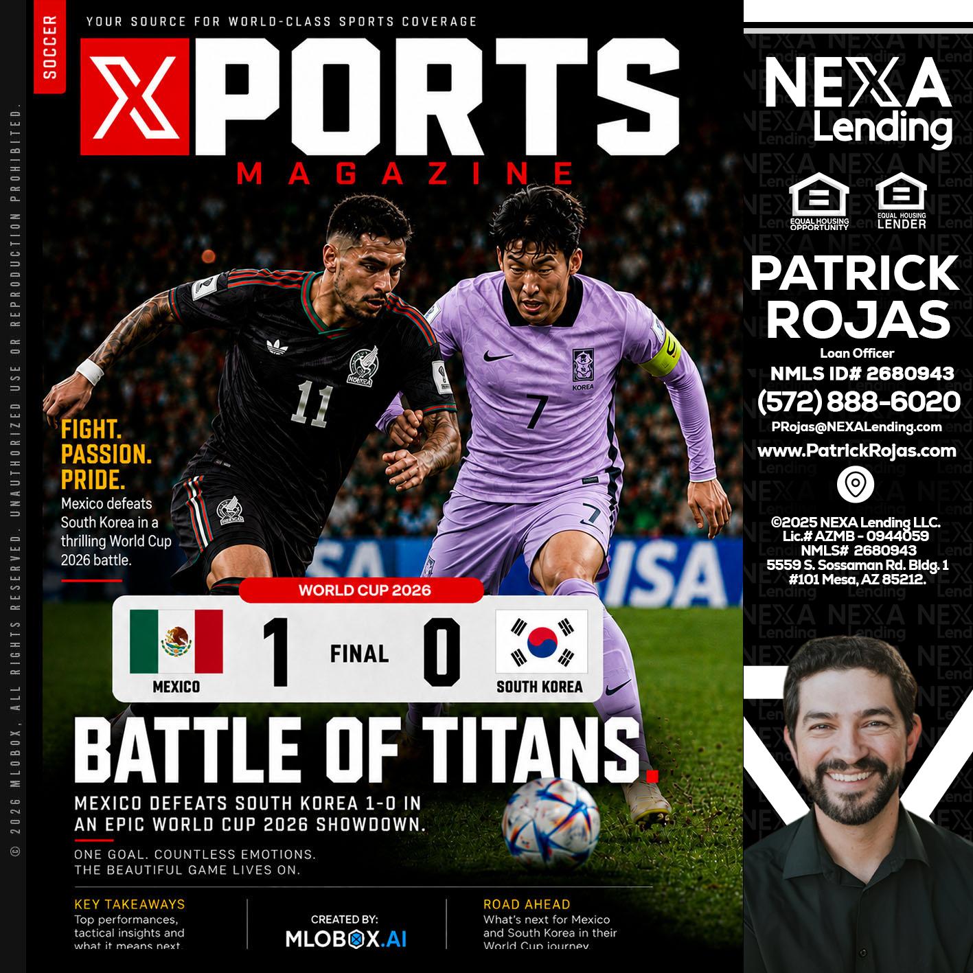 XPORTS MAGAZINE - Patrick Rojas -Loan Officer