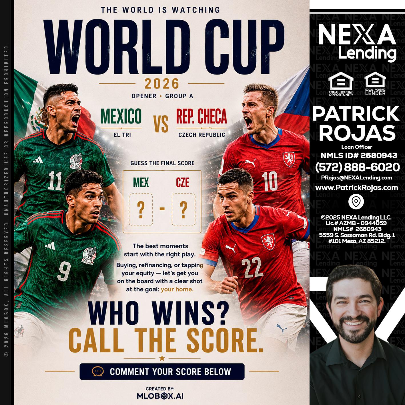 WORLD CUP 2026 - Patrick Rojas -Loan Officer