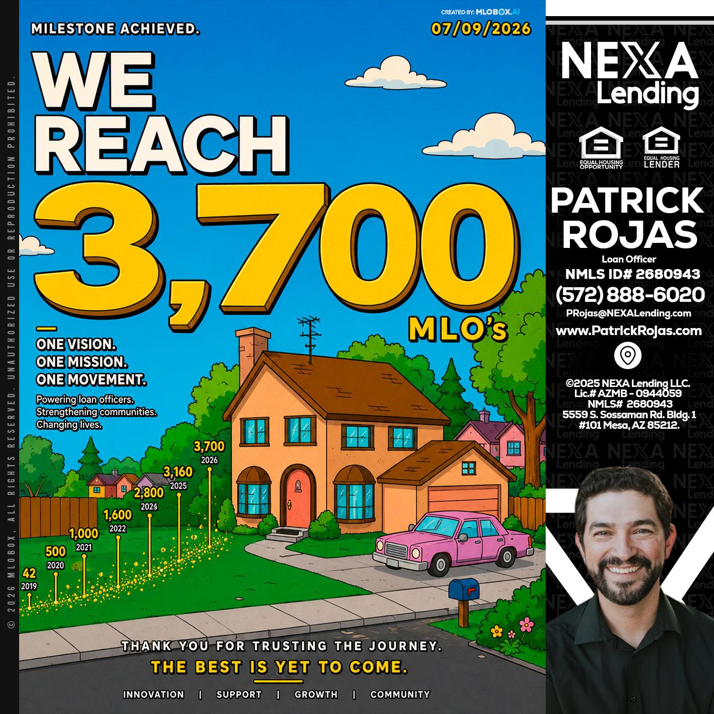 3,700 MLO's - Patrick Rojas -Loan Officer