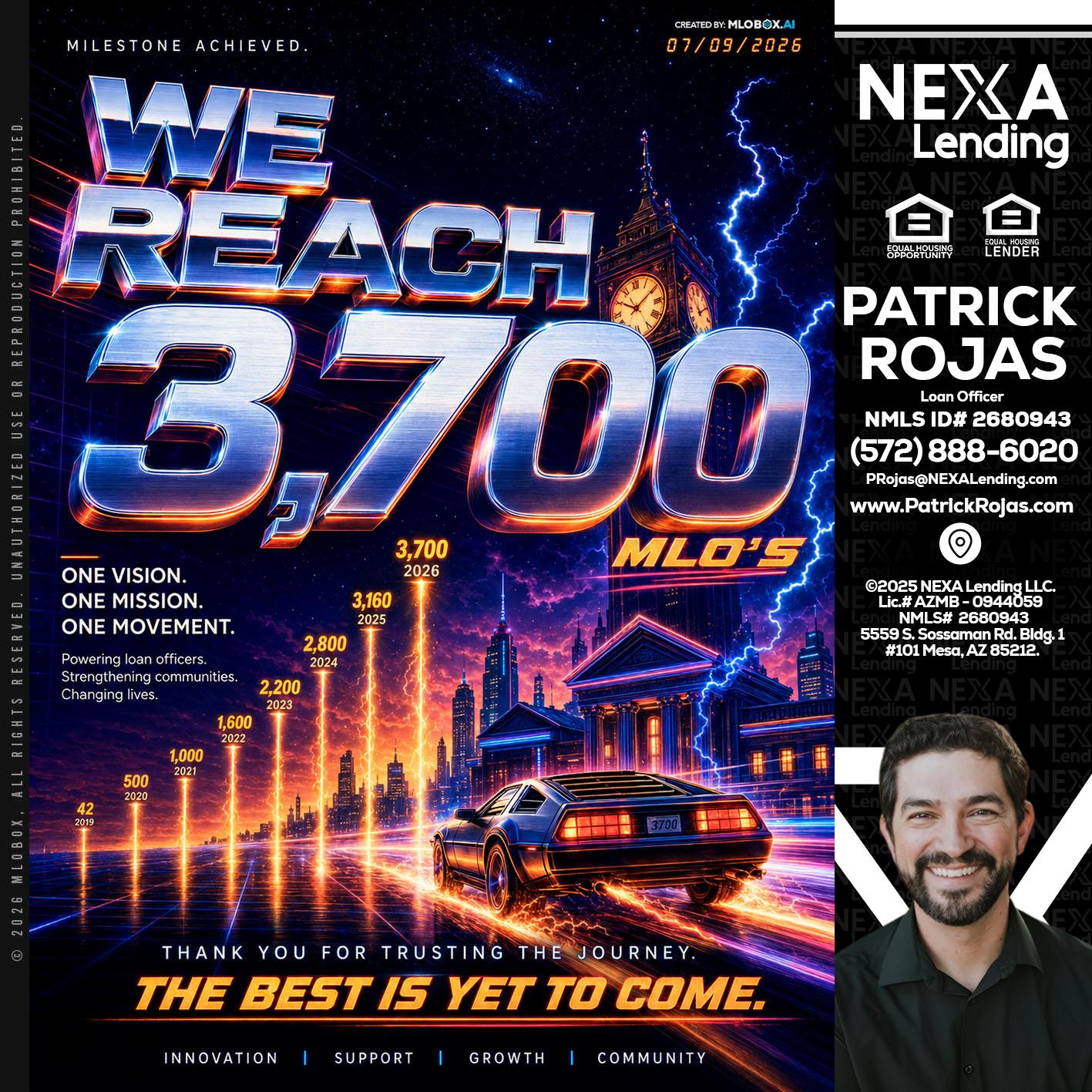 3700 MLOs - Patrick Rojas -Loan Officer
